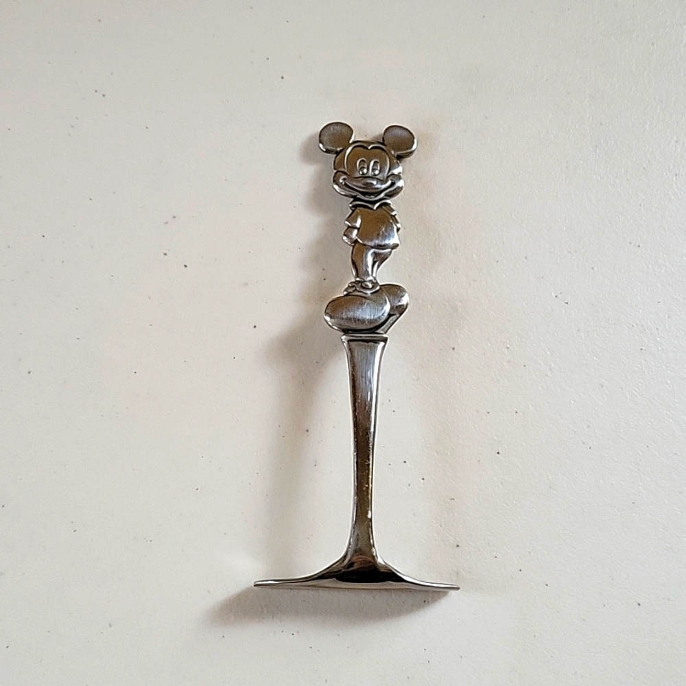 Mickey Mouse Disney/Reed & Barton Stainless Food Crumb Pusher